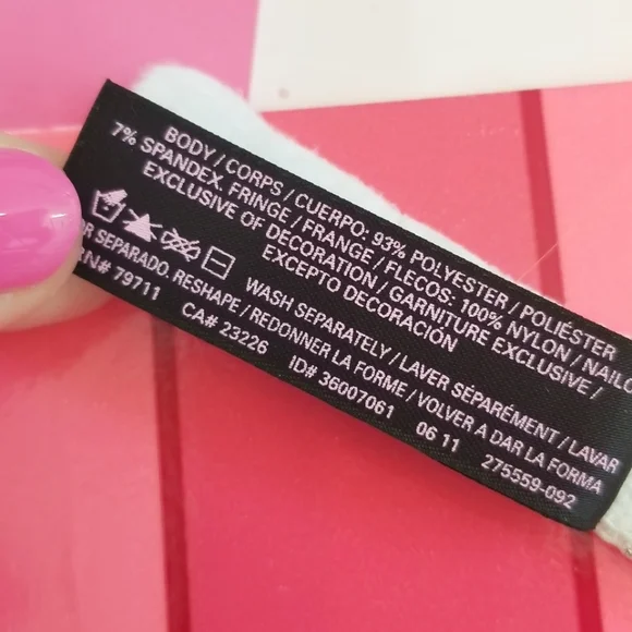 Victoria's Secret Vintage Sexy Little Things Cowgirl Bodysuit Lingerie Fringe - Picture 7 of 16